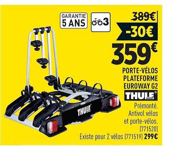 porte vélos plateforme euroway g2 thule