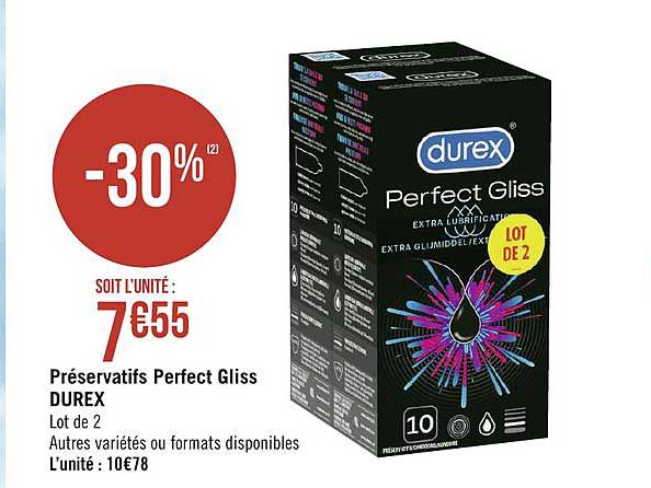Préservatifs Perfect Gliss Durex