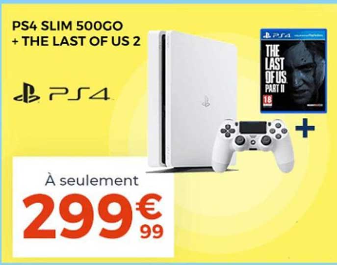 ps4 slim 500go + the last of us 2