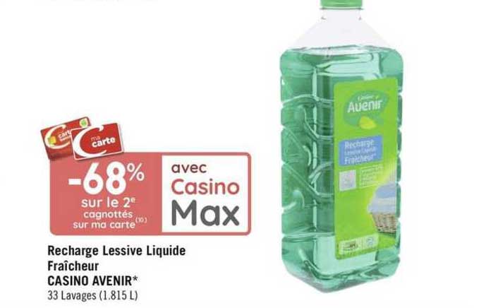 recharge lessive liquide fraîcheur casino avenir