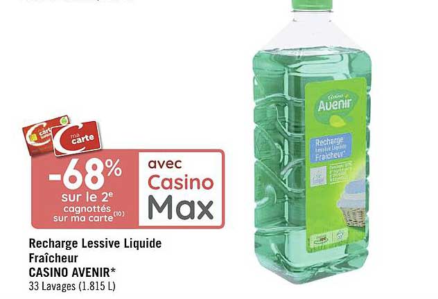 recharge lessive liquide fraîcheur casino avenir