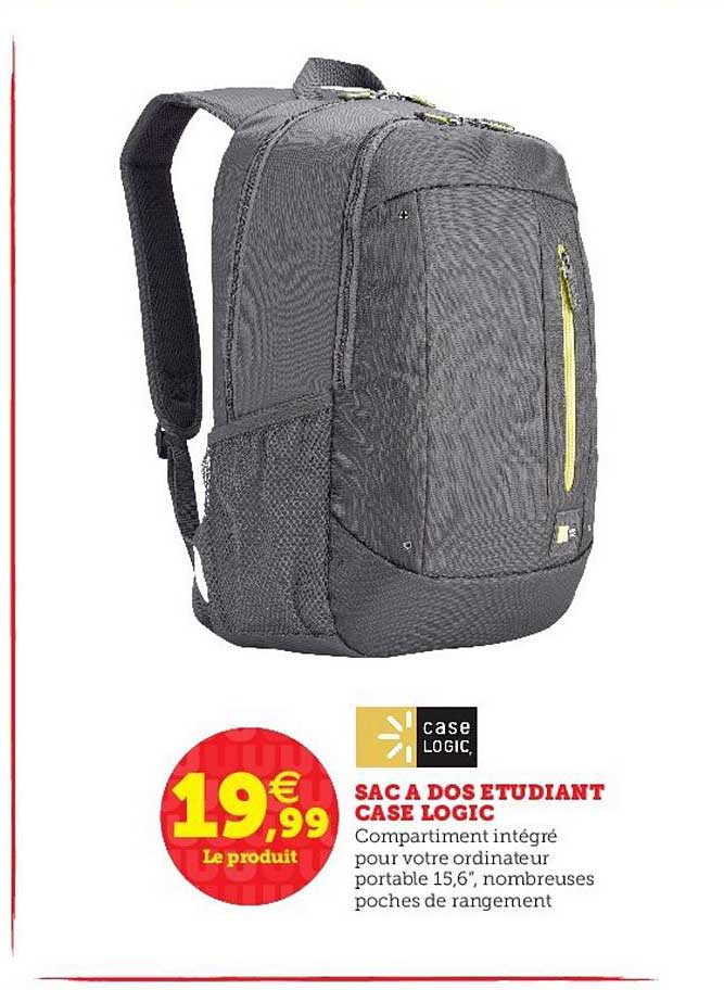 sac à dos étudiant case logic