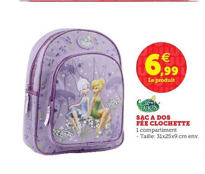 sac à dos fée clochette