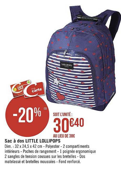 sac à dos little lollipops