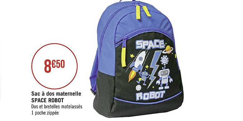 Sac à Dos Maternelle Space Robot