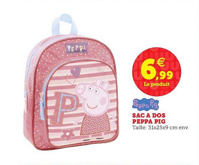 sac à dos peppa pig