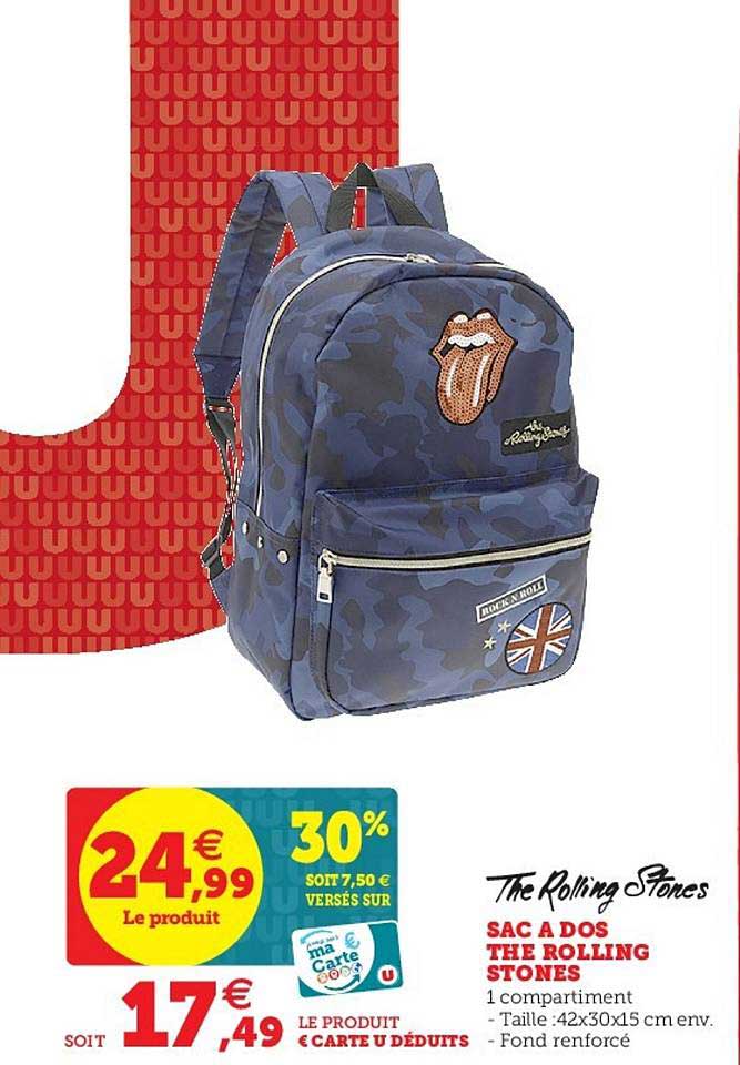 sac à dos the rolling stones