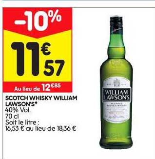 scotch whisky william lawson's