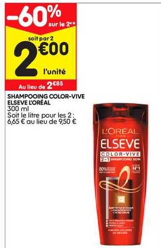 shampooing color vive elseve l'oréal