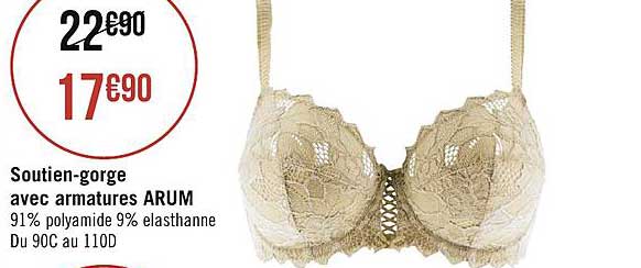 soutien gorge avec armatures arum
