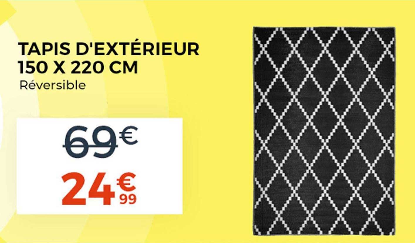 tapis d'extérieur 150 x 220 cm