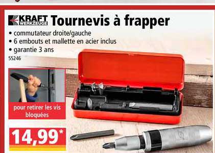 tournevis à frapper kraft werkzeuge