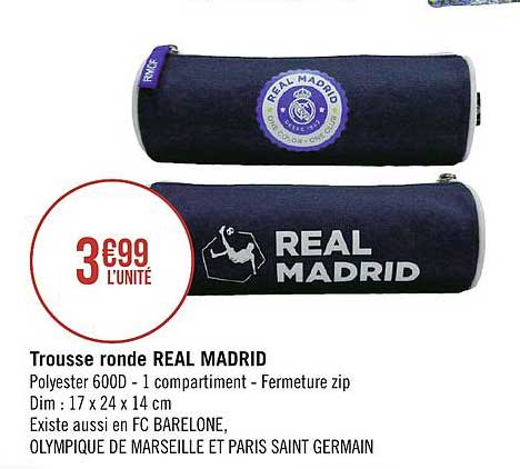 trousse ronde real madrid
