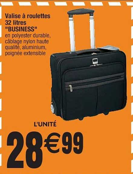 valise à roulettes 32 litres business