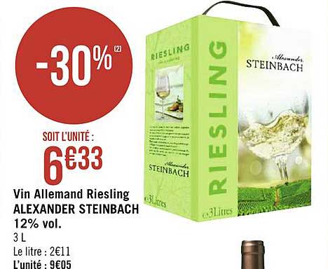 vin allemand riesling alexander steinbach 12% vol.