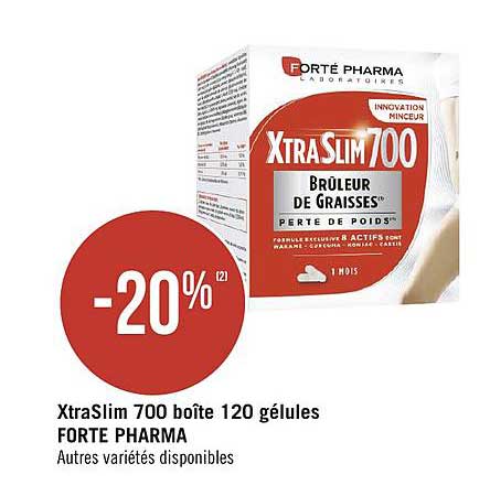 xtraslim 700 boîte 120 gélules forte pharma