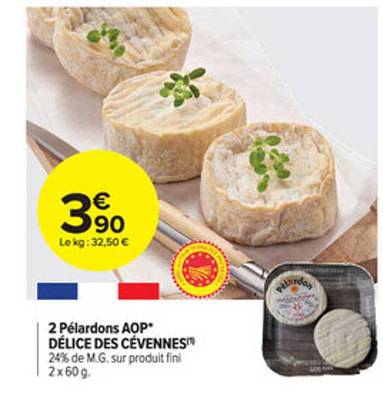 2 Pélardons Aop Délice Des Cévennes