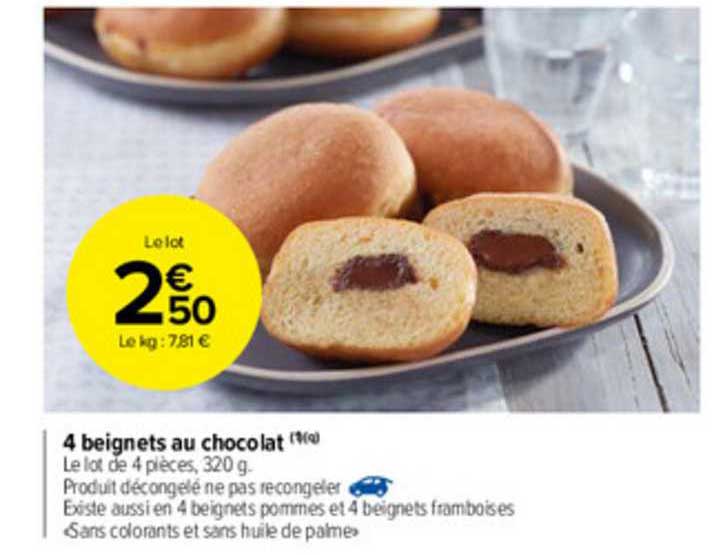 4 Beignets Au Chocolat