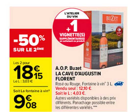 a.o.p. buzet la cave d'augustin florent