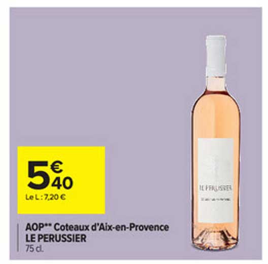 aop coteaux d'aix-en-provence le perrussier