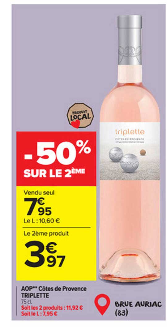 aop côtes de provence triplette