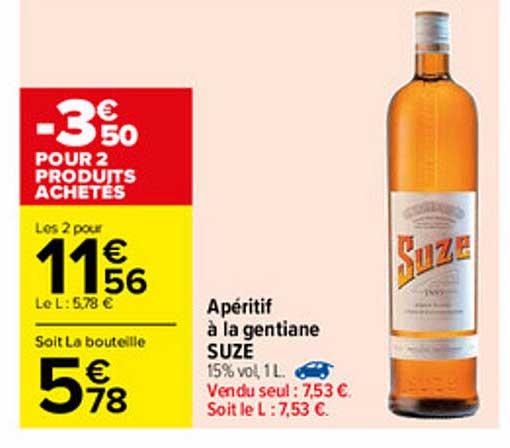 Apéritif à La Gentiane Suze