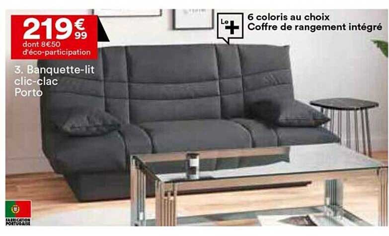 banquette-lit clic-clac porto