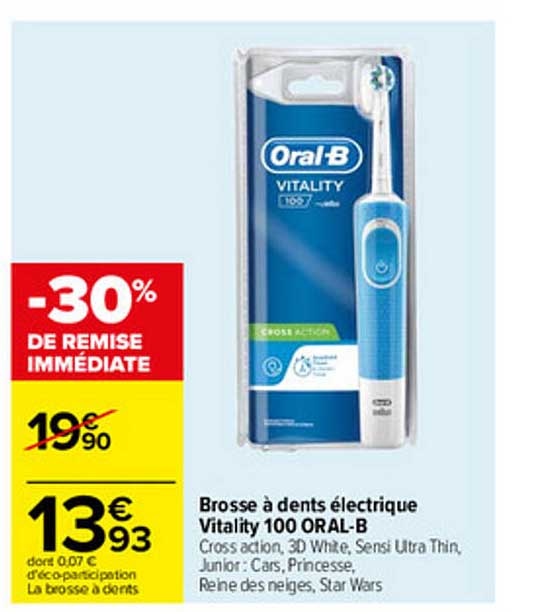 brosse à dents électrique vitality 100 oral-b