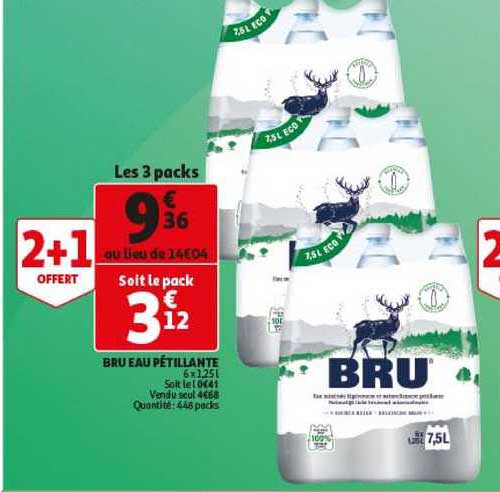 bru eau pétillante