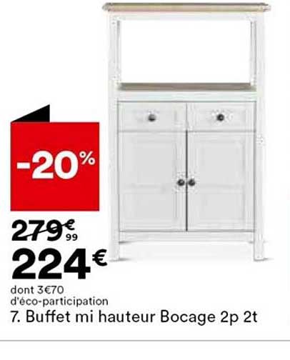 buffet mi hauteur bocage 2p 2t