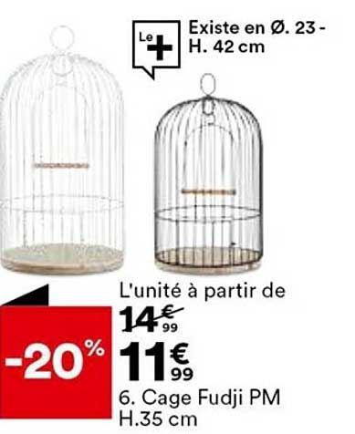 cage fudji pm h. 35 cm