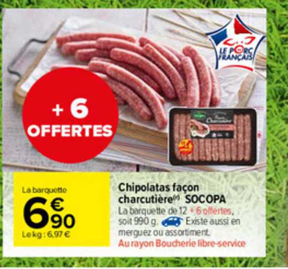 Chipolatas Façon Charcutière Socopa