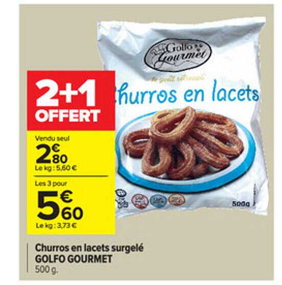 churros en lacets surgelé golfo gourmet