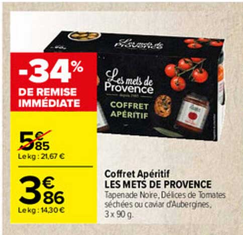 coffret apéritif les mets de provence