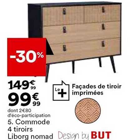 commode 4 tiroirs liborg nomad design by but