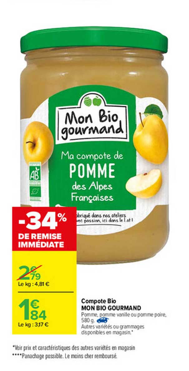compote bio mon bio gourmand
