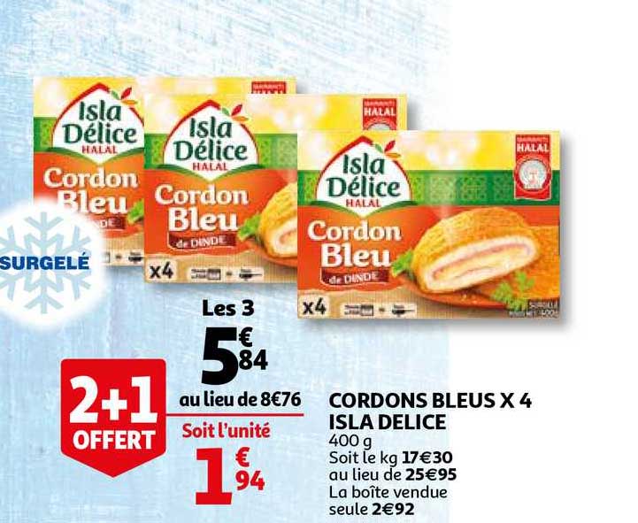 Cordons Bleus X4 Isla Délice