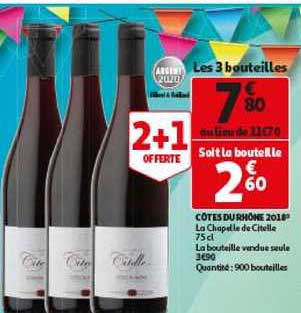côtes du rhône 2019 la chapelle de citelle