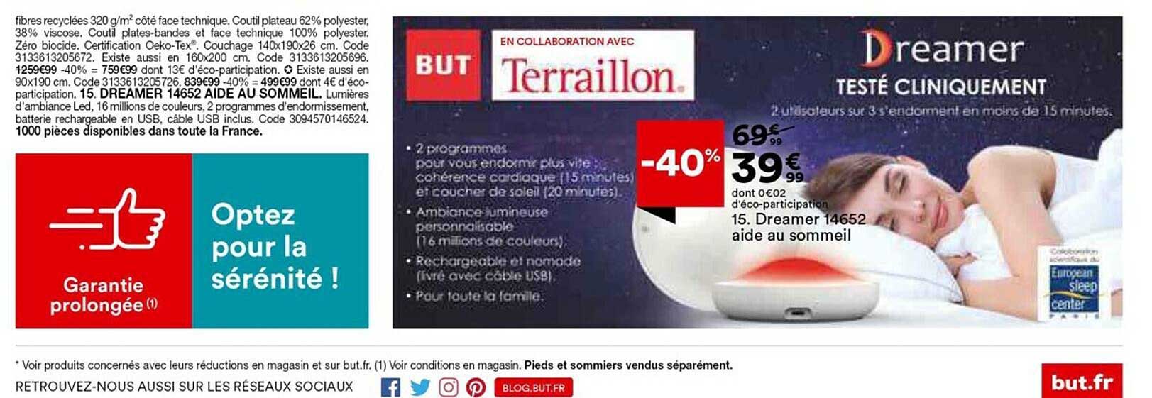 dreamer 14652 aide au sommeil