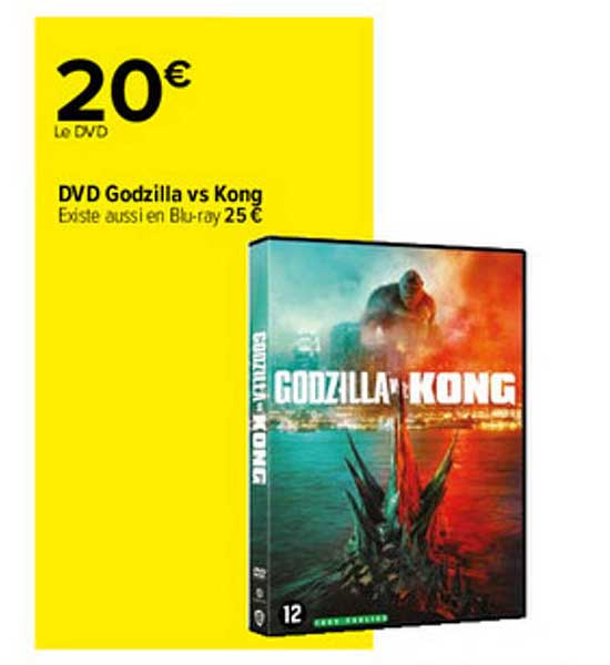 dvd godzilla vs kong