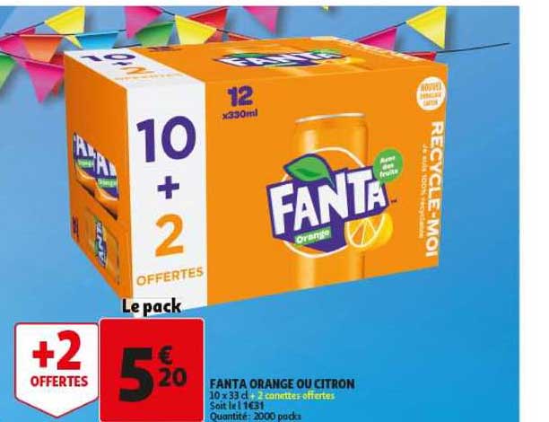 Fanta Orange Ou Citron