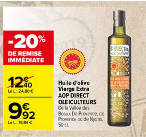 huile d'olive vierge extra aop direct oleiculteurs