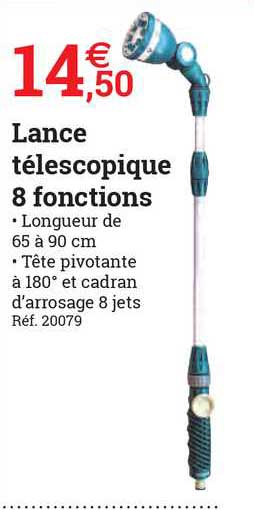 lance télescopique 8 fonctions