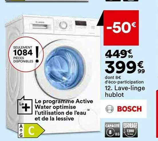 lave-linge hublot bosch