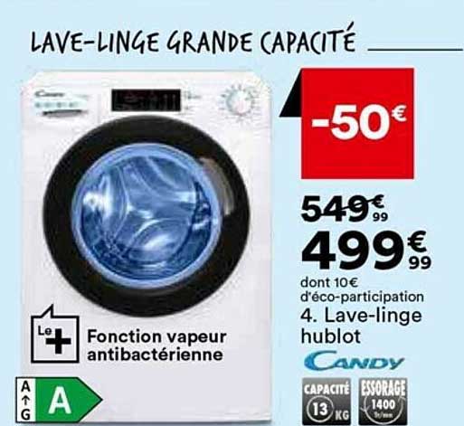 lave-linge hublot candy