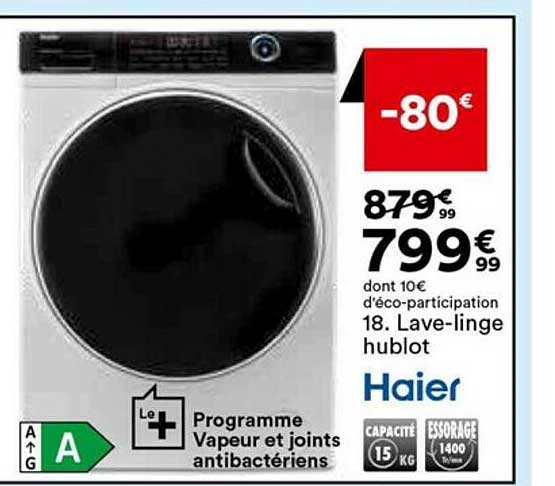 lave-linge hublot haier