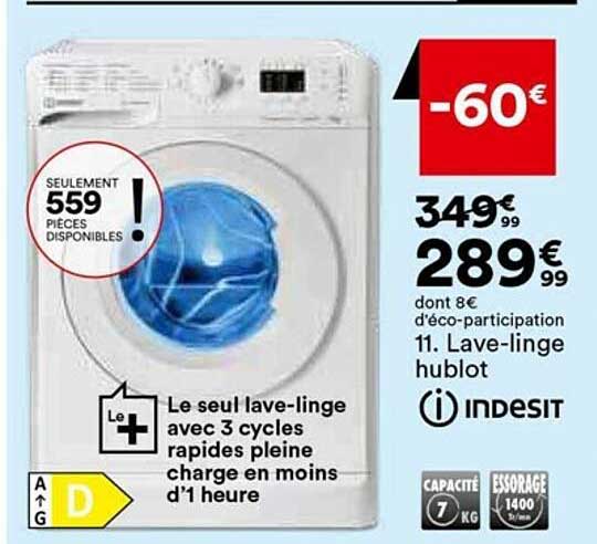 lave-linge hublot indesit