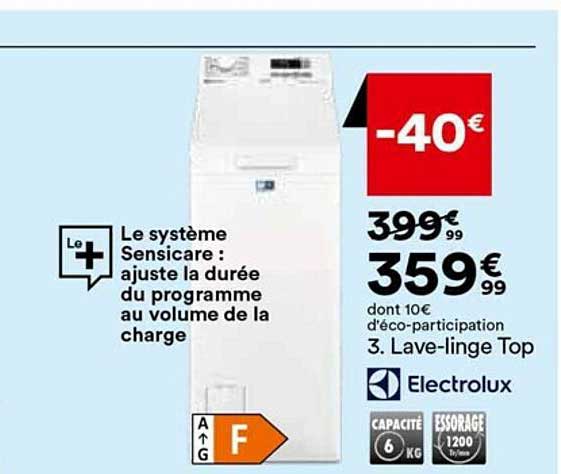 lave-linge top electrolux