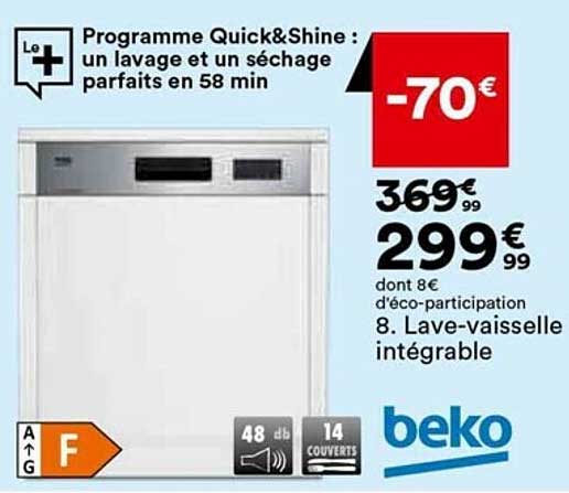 lave-vaisselle intégrable beko