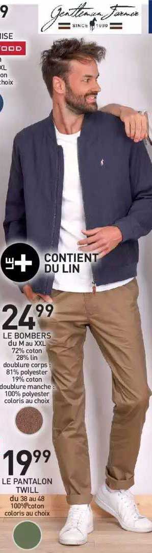 le bombers, le pantalon twill